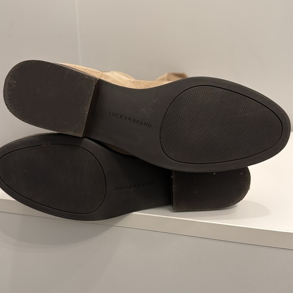 Lucky Brand Calypso Tall Suede Tan Boots, 8 - Picture 7 of 16